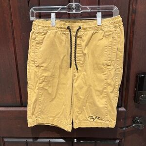 Tony Hawk Tan Shorts with Black Signature M